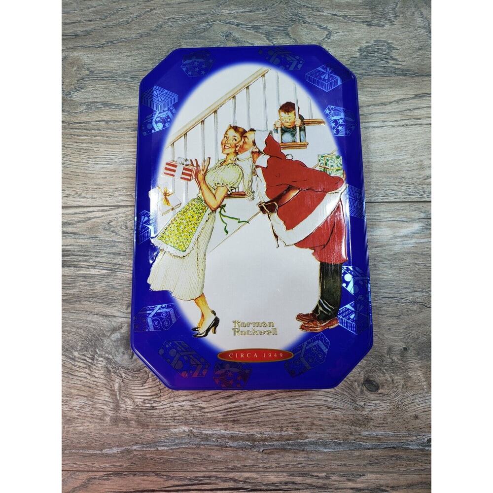 Norman Rockwell Limited Edition 2001 Snickers Canister Tin Empty